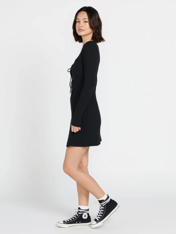 Womens Dresses Volcom Urban Oasis Dress 8211 Black