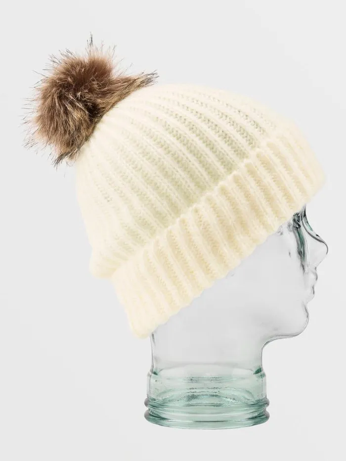 Womens Hats and Beanies Volcom VCo Lyra Beanie 8211 Moonbeam