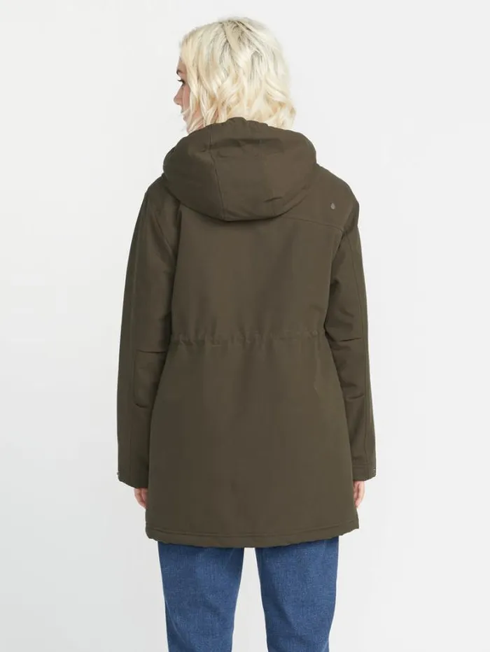 Womens Jackets Volcom Less Is More 5K Parka Jacket 8211 Wren