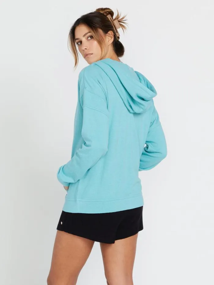 Womens Jackets Volcom Lived In Lounge Zip Jacket 8211 Aqua