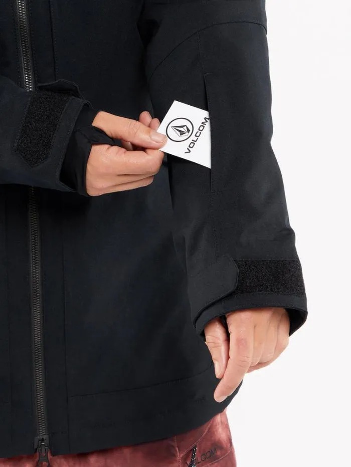 Womens Jackets Volcom Shelter 3D Stretch Jacket 8211 Black