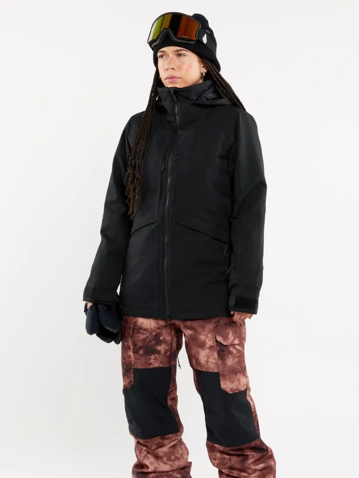 Womens Jackets Volcom Shelter 3D Stretch Jacket 8211 Black