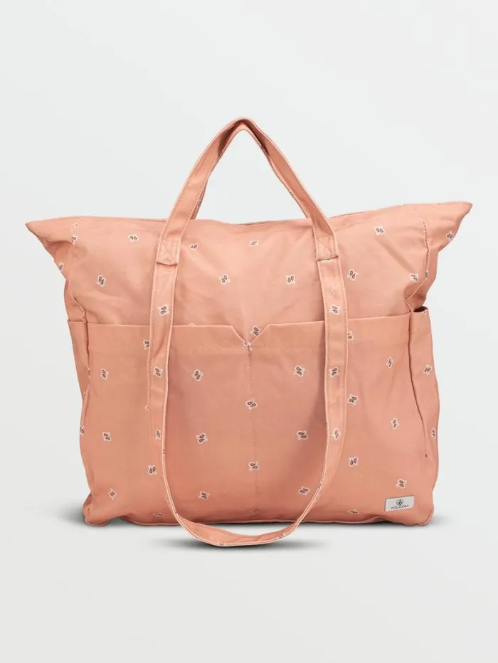 WomensKids Bags and Backpacks Volcom Schoolyard Canvas Tote 8211 Clay