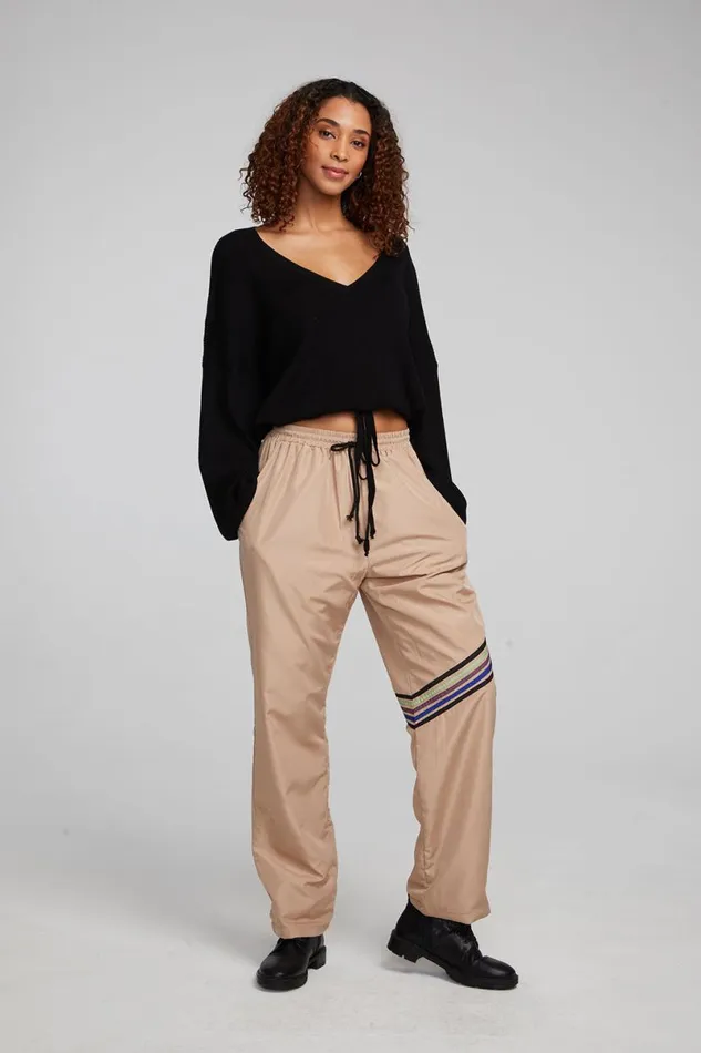 Womens Loungewear Chaser Brand Diamond Shadow Black Long Sleeve