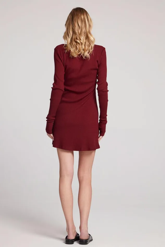 Womens Loungewear Chaser Brand Jasmi Fig Mini Dress