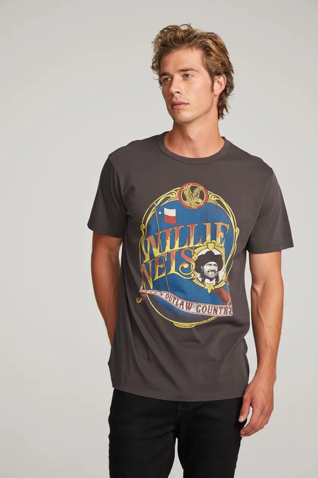 WomensMens Music Chaser Brand Willie Nelson Outlaw Country Mens Tee