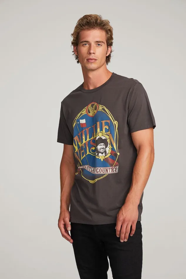 WomensMens Music Chaser Brand Willie Nelson Outlaw Country Mens Tee