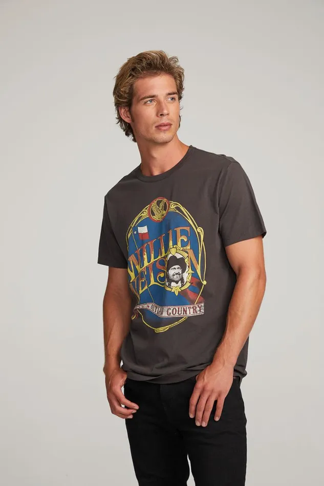 WomensMens Music Chaser Brand Willie Nelson Outlaw Country Mens Tee
