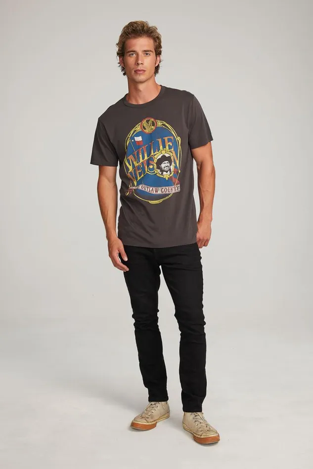 WomensMens Music Chaser Brand Willie Nelson Outlaw Country Mens Tee