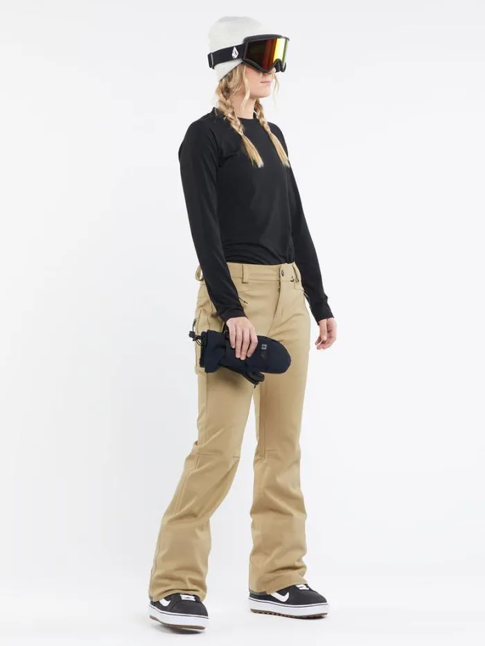 Womens Pants Volcom Species Stretch Pants 8211 Dark Khaki