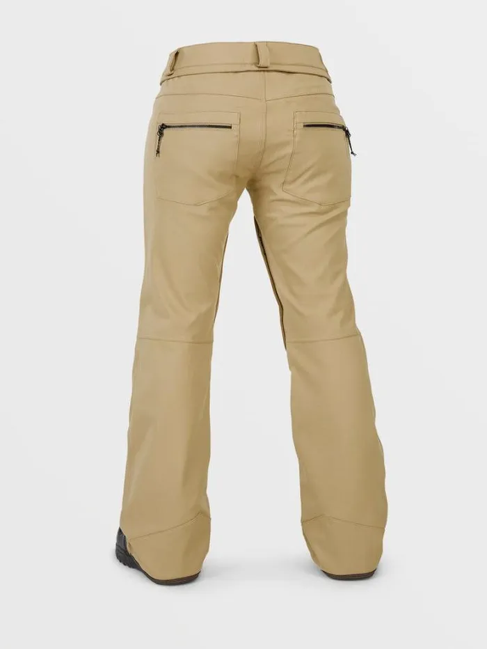 Womens Pants Volcom Species Stretch Pants 8211 Dark Khaki