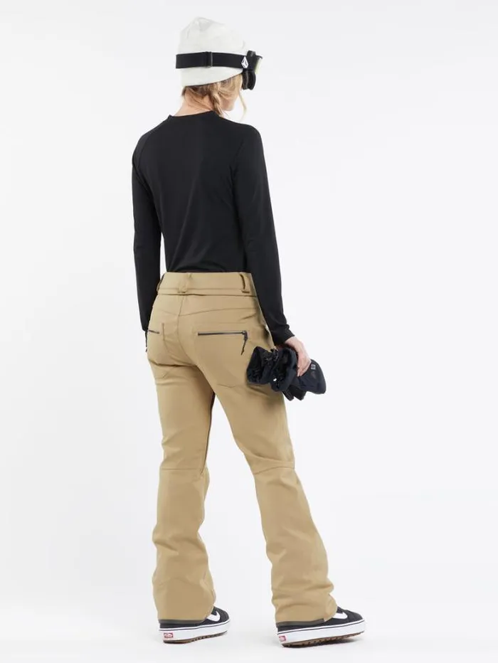 Womens Pants Volcom Species Stretch Pants 8211 Dark Khaki