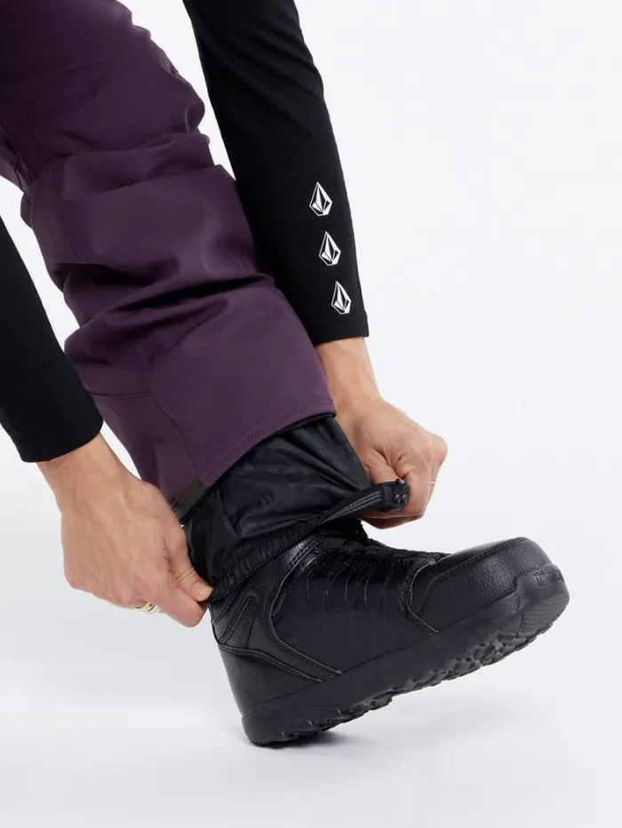Womens Pants Volcom Swift Bib Overalls 8211 Blackberry