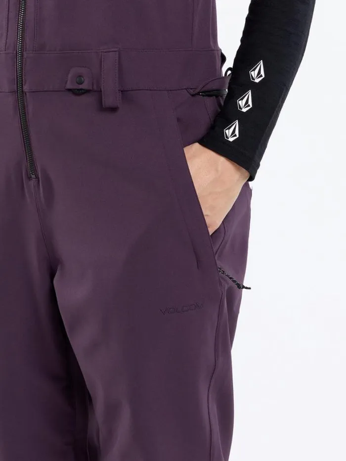 Womens Pants Volcom Swift Bib Overalls 8211 Blackberry