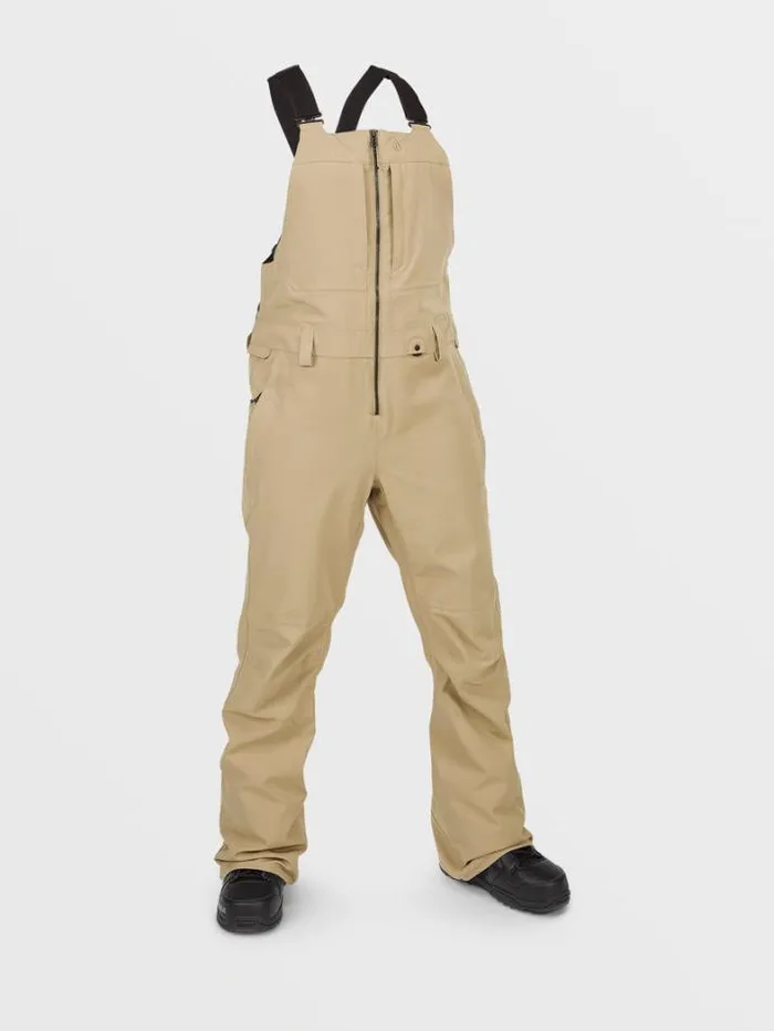 Womens Pants Volcom Swift Bib Overalls 8211 Dark Khaki