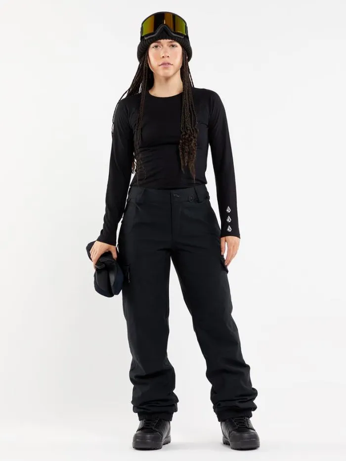 Womens Pants Volcom Wildling Pants 8211 Black