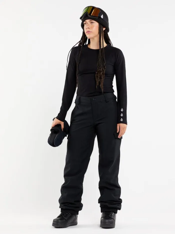 Womens Pants Volcom Wildling Pants 8211 Black