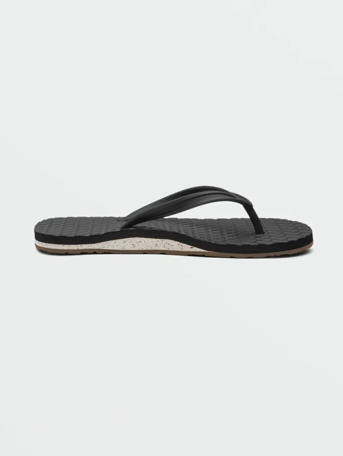 Womens Sandals Volcom Eco Concourse Sandals 8211 Black White