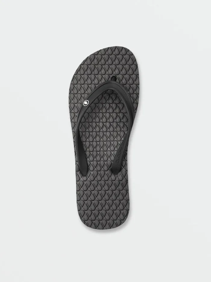 Womens Sandals Volcom Eco Concourse Sandals 8211 Black White