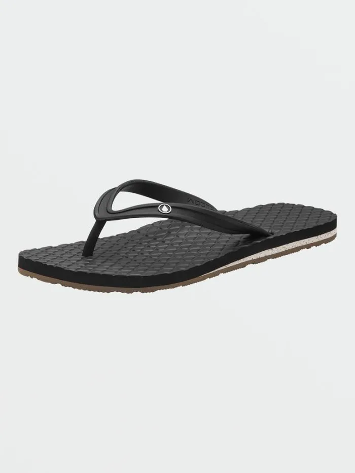 Womens Sandals Volcom Eco Concourse Sandals 8211 Black White