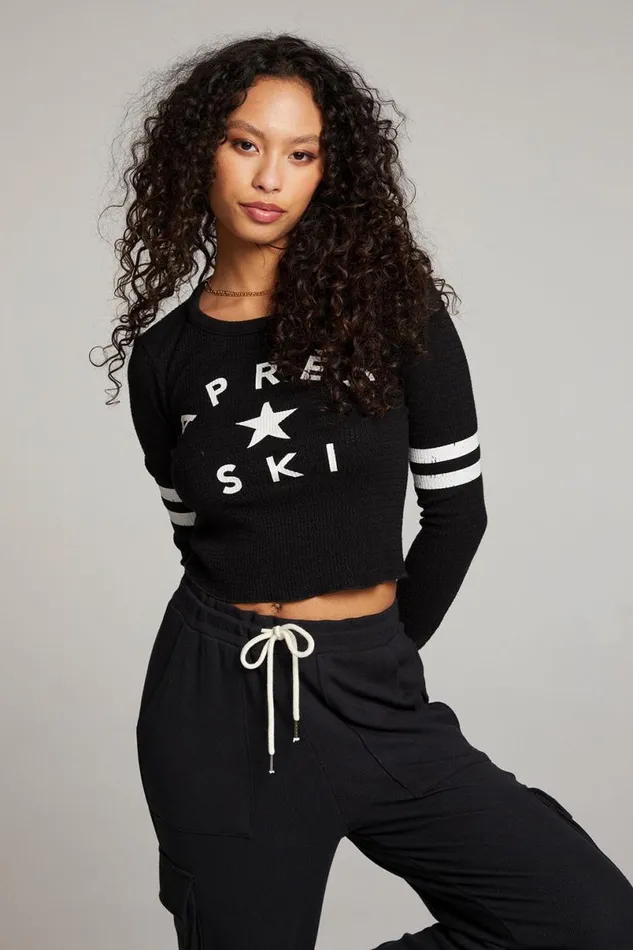 Womens Tops Chaser Brand Apres Ski Star Pullover