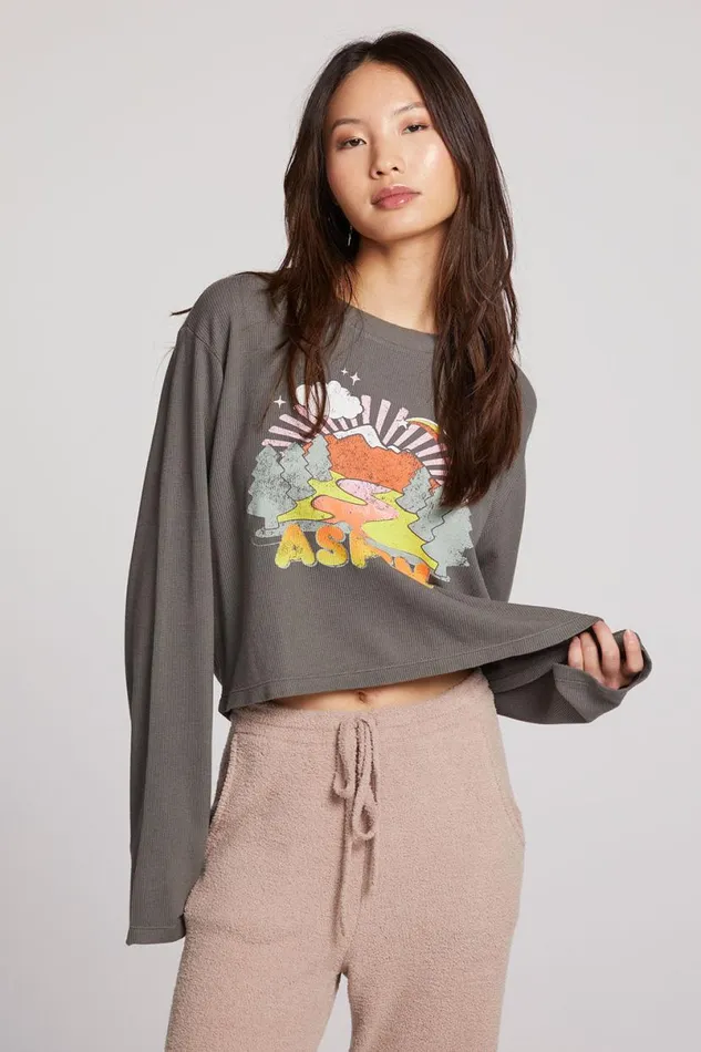 Womens Tops Chaser Brand Aspen Long Sleeve