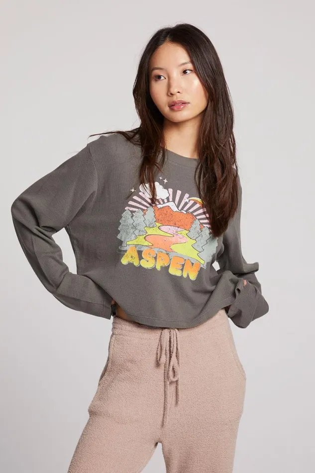 Womens Tops Chaser Brand Aspen Long Sleeve