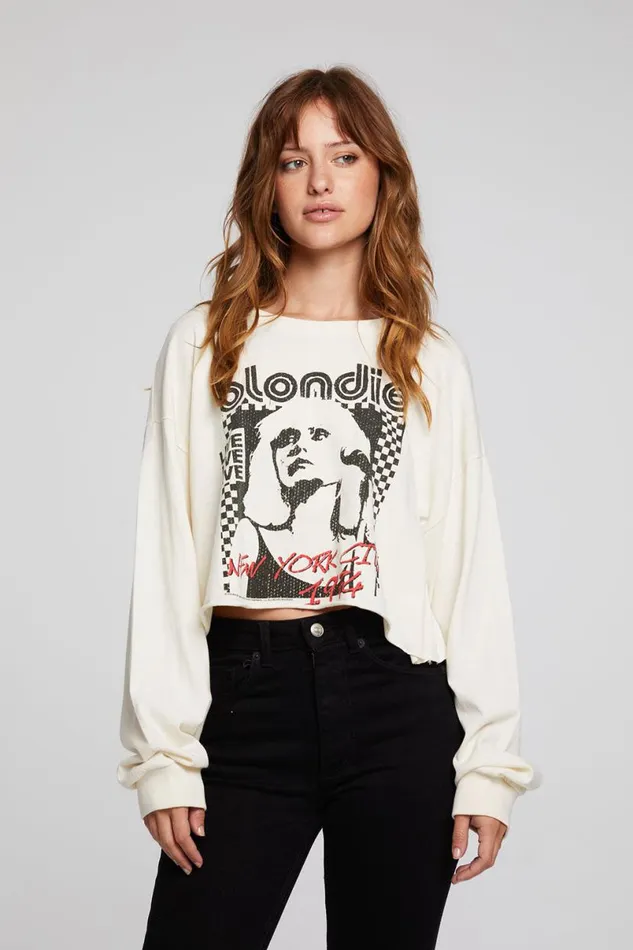 Womens Tops Chaser Brand Blondie New York City 1974 Pullover