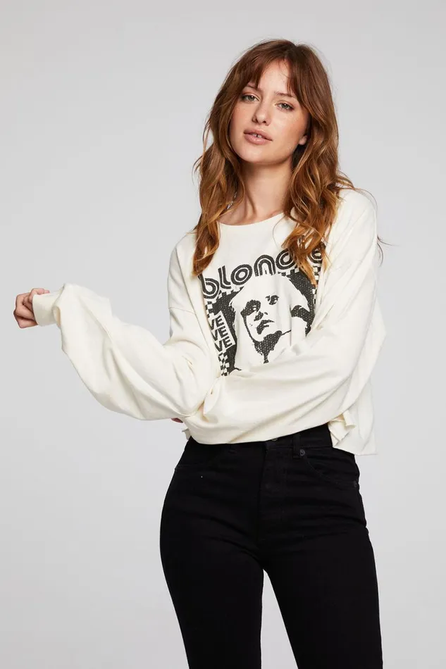 Womens Tops Chaser Brand Blondie New York City 1974 Pullover
