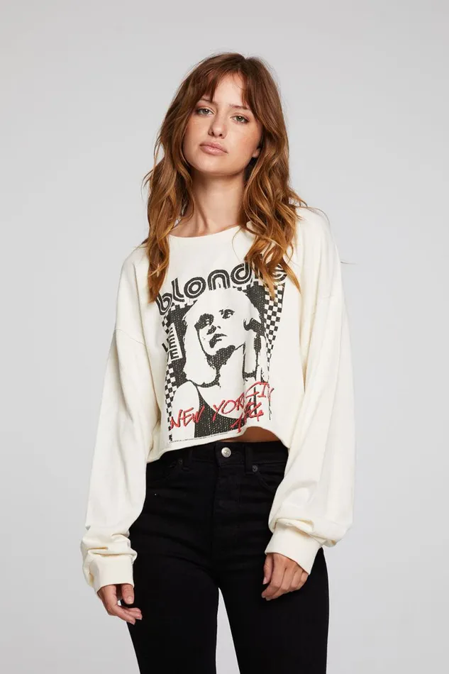 Womens Tops Chaser Brand Blondie New York City 1974 Pullover