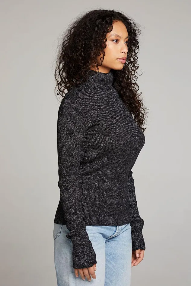 Womens Tops Chaser Brand Bloom Licorice Sweater