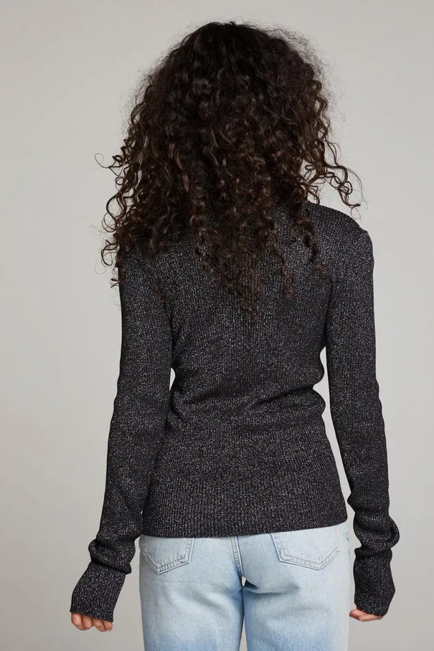 Womens Tops Chaser Brand Bloom Licorice Sweater