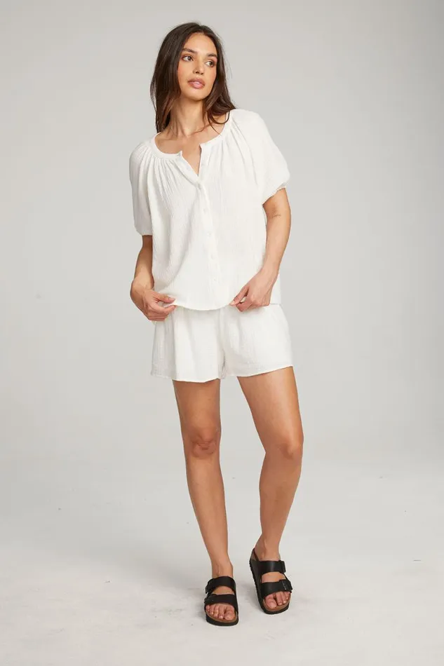 Womens Tops Chaser Brand Brentwood White Blouse