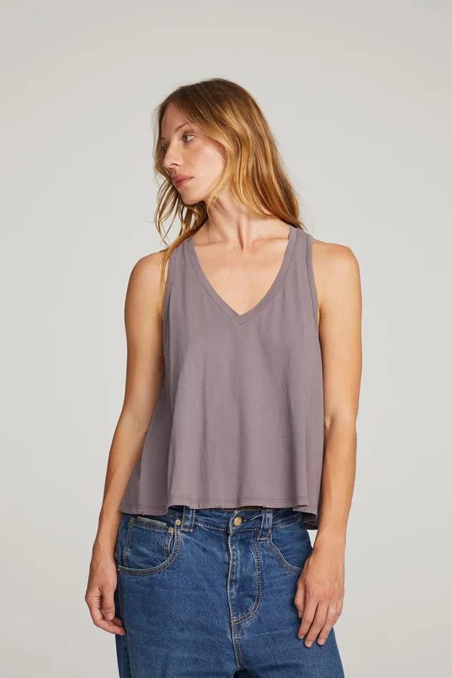Womens Tops Chaser Brand Carmel Purple Sage Tank Top