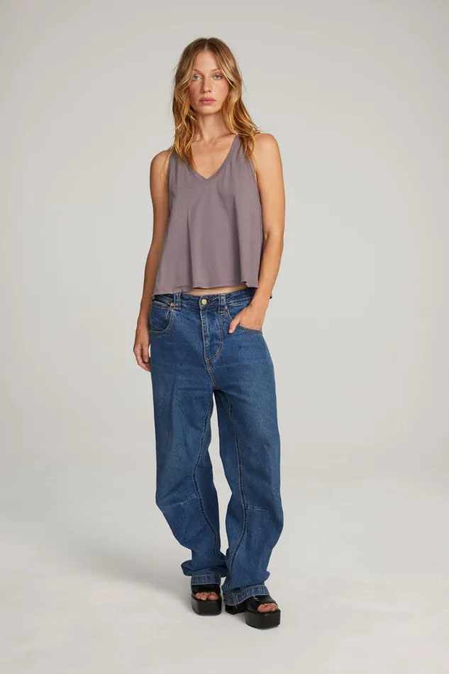 Womens Tops Chaser Brand Carmel Purple Sage Tank Top