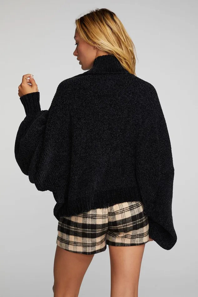 Womens Tops Chaser Brand Chenille Sweater Knit Turtleneck