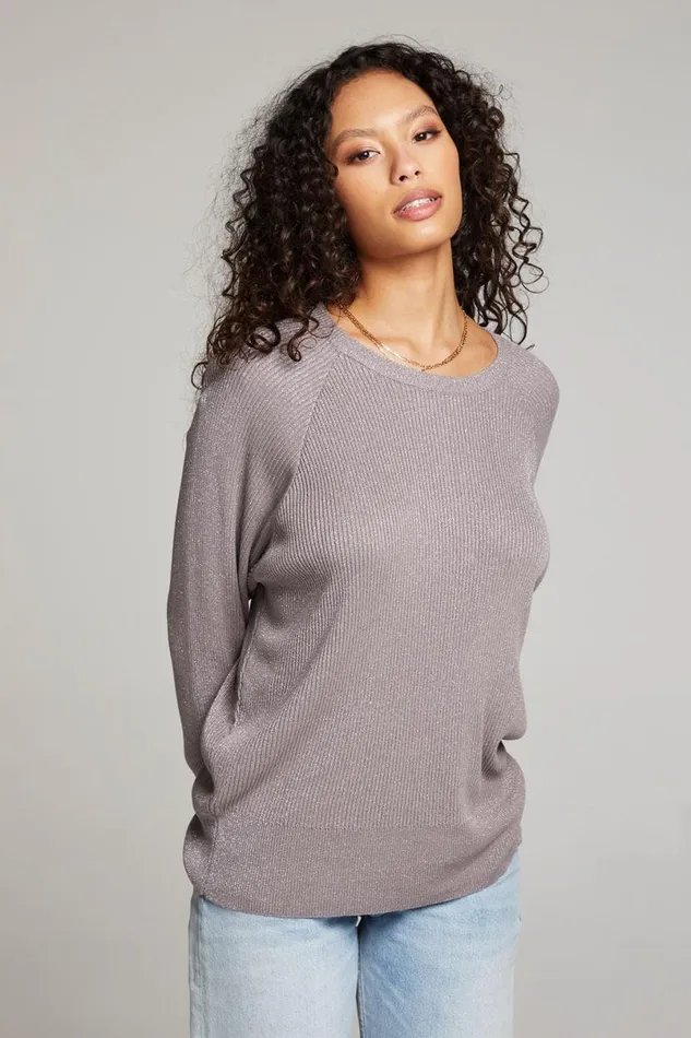 Womens Tops Chaser Brand Cosmo Foggy City Pullover