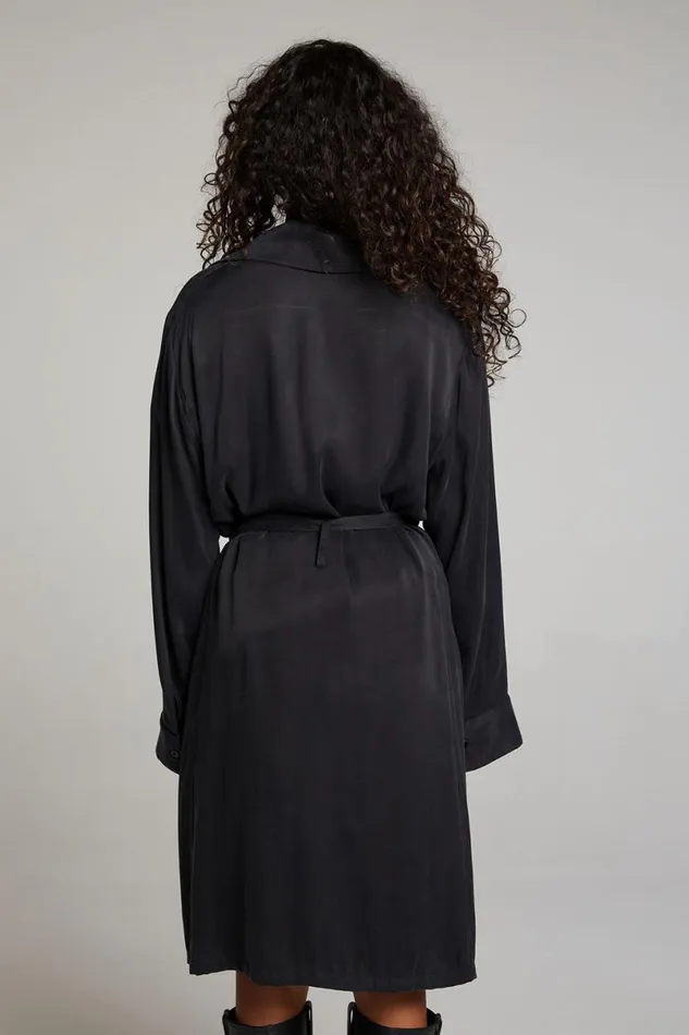 Womens Tops Chaser Brand Ford Licorice Trench Coat