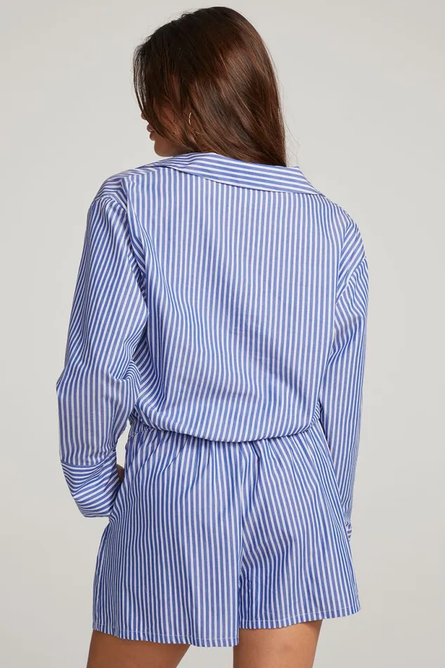 Womens Tops Chaser Brand Haley Marmont Stripe Blouse