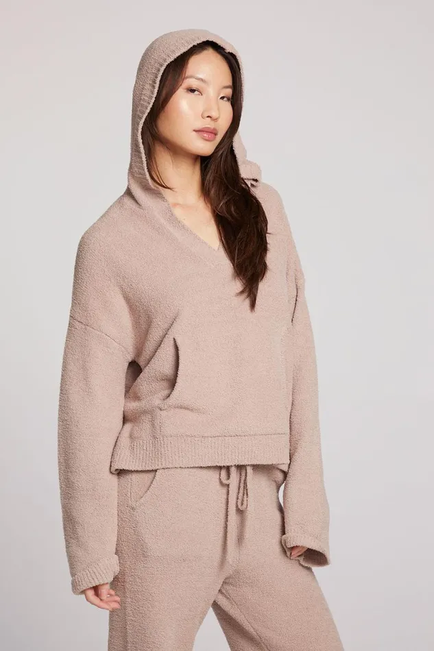 Womens Tops Chaser Brand Hazen Toasted Coconut Pullover