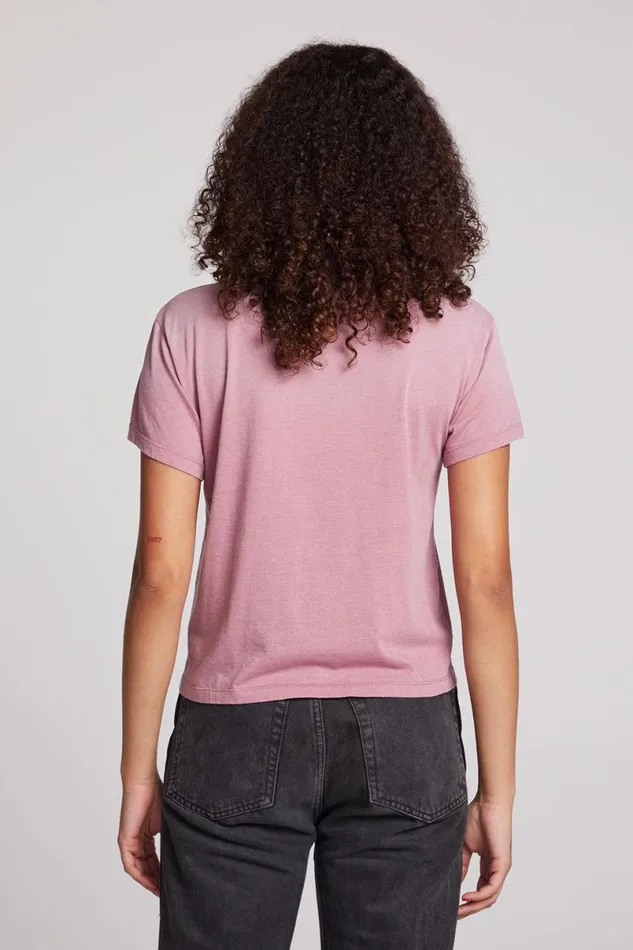 Womens Tops Chaser Brand New York Dolls Script Logo Crewneck Tee