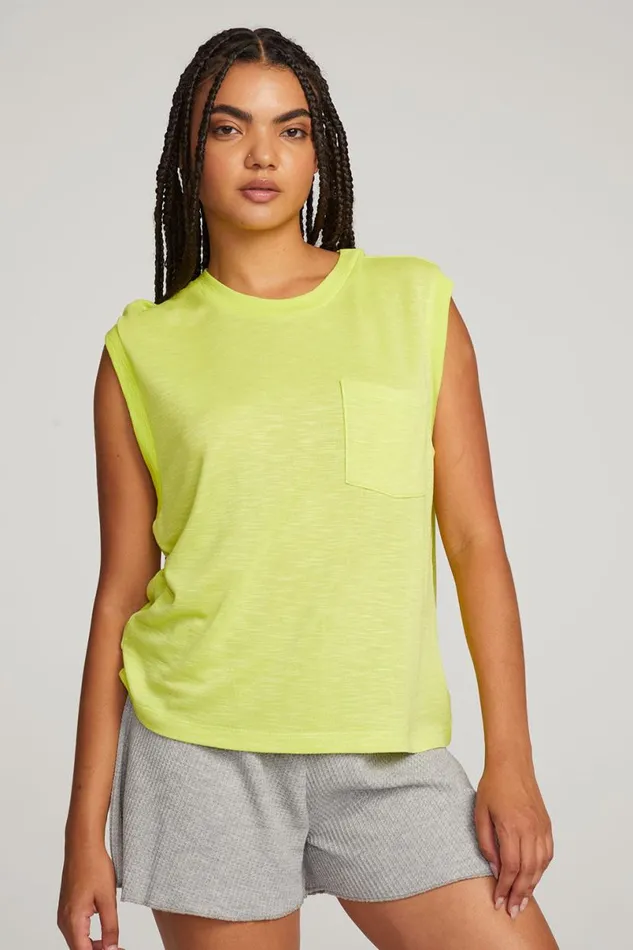Womens Tops Chaser Brand Odessa Citron Tee