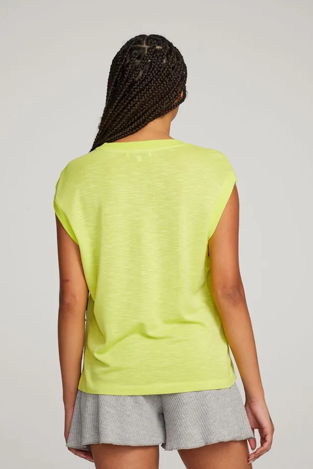 Womens Tops Chaser Brand Odessa Citron Tee
