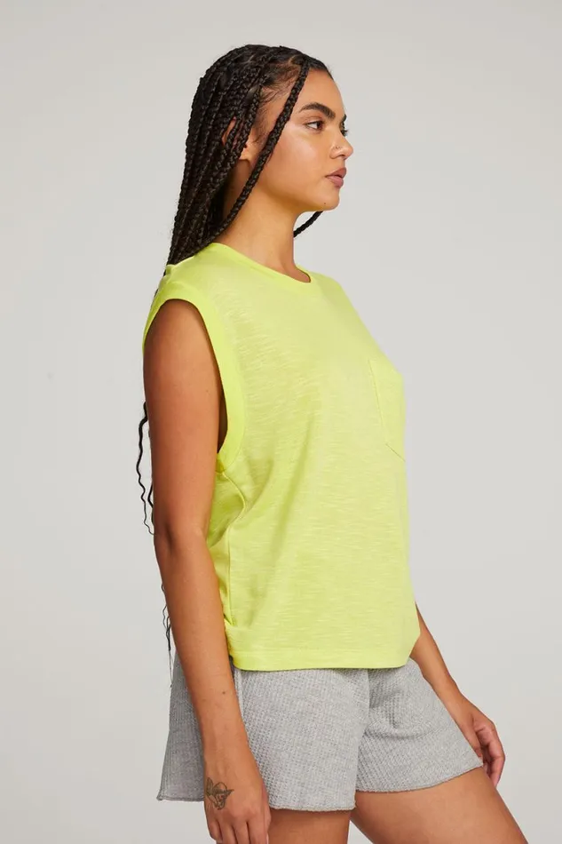 Womens Tops Chaser Brand Odessa Citron Tee