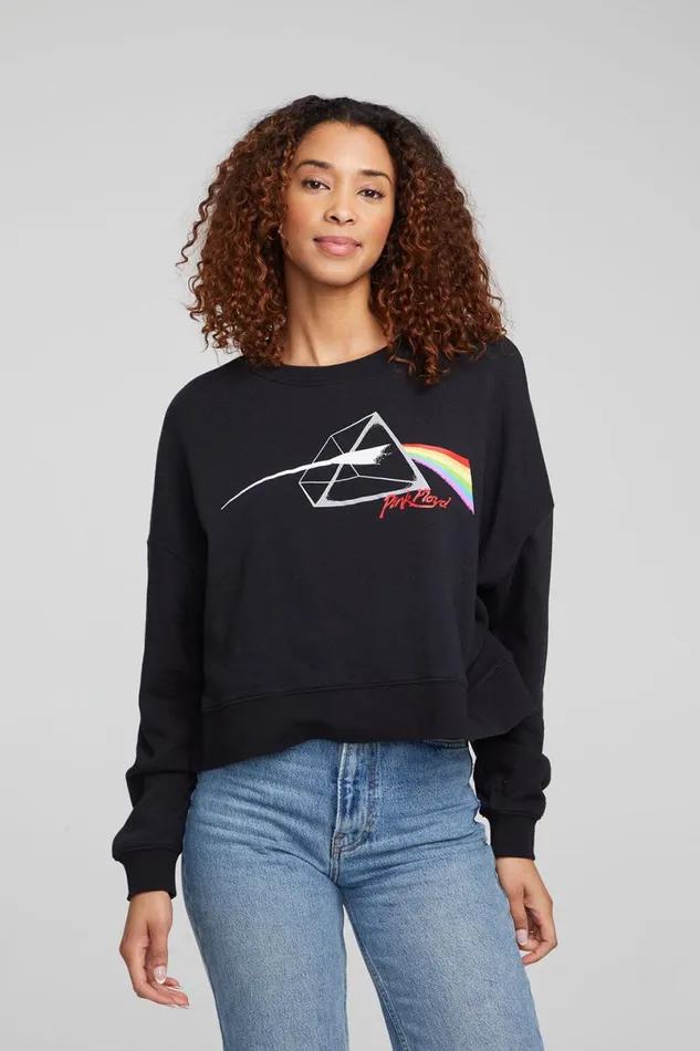 Womens Tops Chaser Brand Pink Floyd Dark Side Of The Moon Long Sleeve