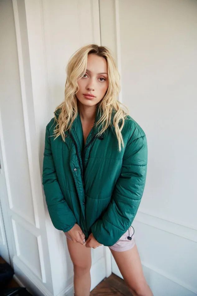 Womens Tops Chaser Brand Quilted Puffer Jacket