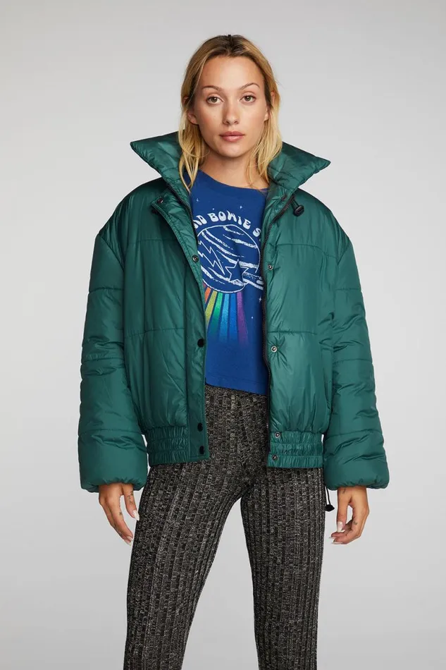 Womens Tops Chaser Brand Quilted Puffer Jacket