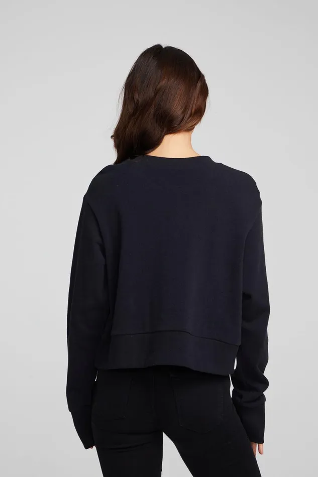 Womens Tops Chaser Brand Rock039n039Roll Lips Long Sleeve