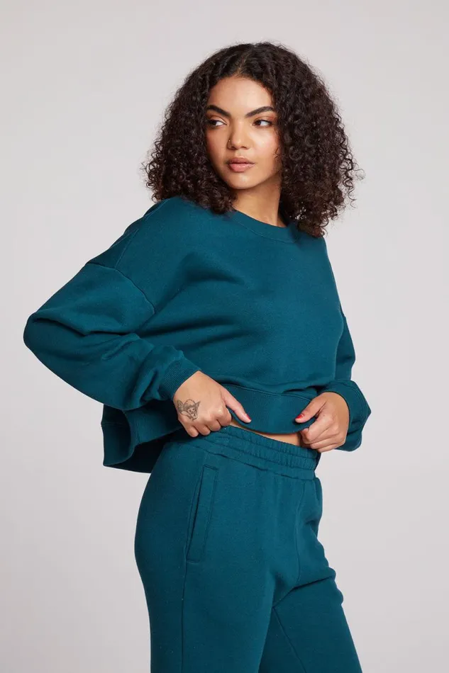 Womens Tops Chaser Brand Scarlet Dark Sea Pullover