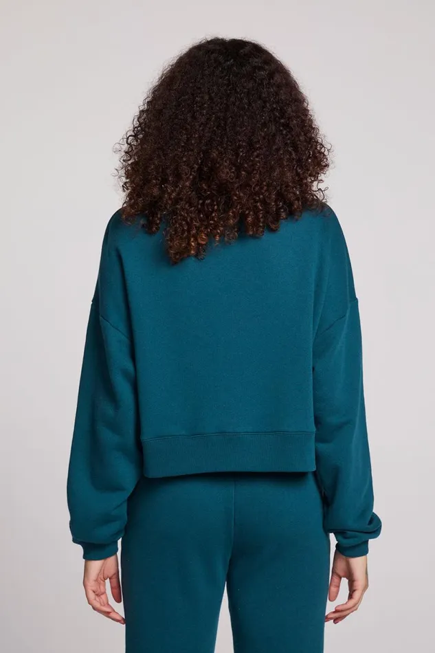 Womens Tops Chaser Brand Scarlet Dark Sea Pullover